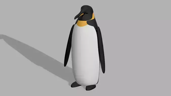 Adult Penguin With Moving Flippers 3D print model