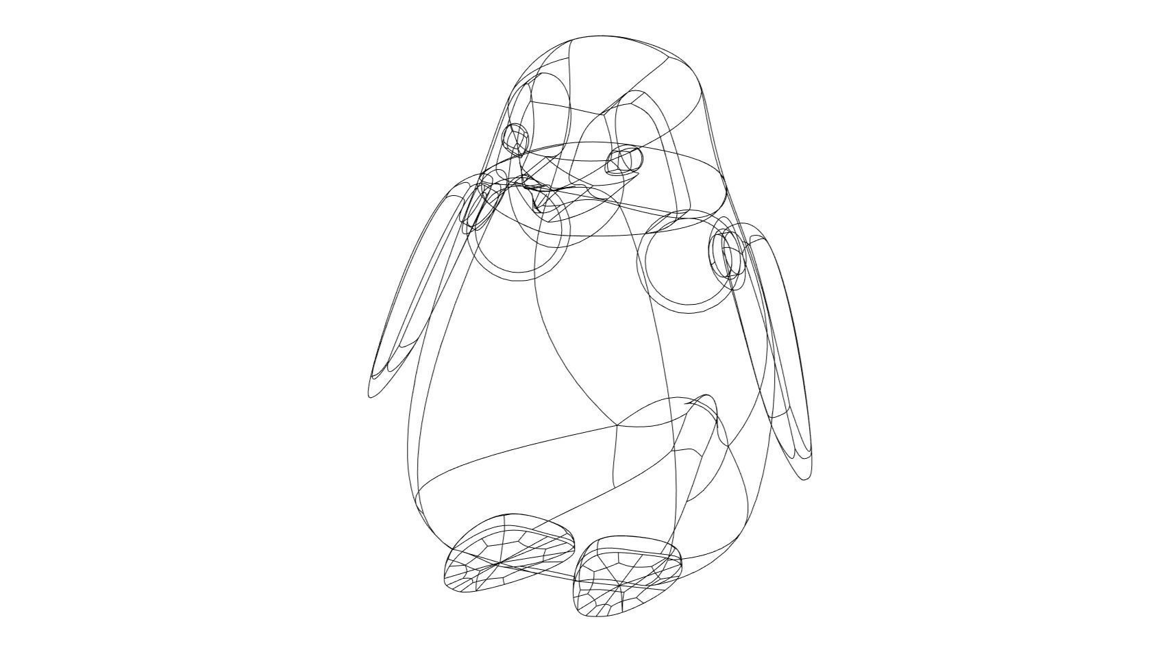 Adorable Baby Penguin With Moveable Flippers 3D print model_4