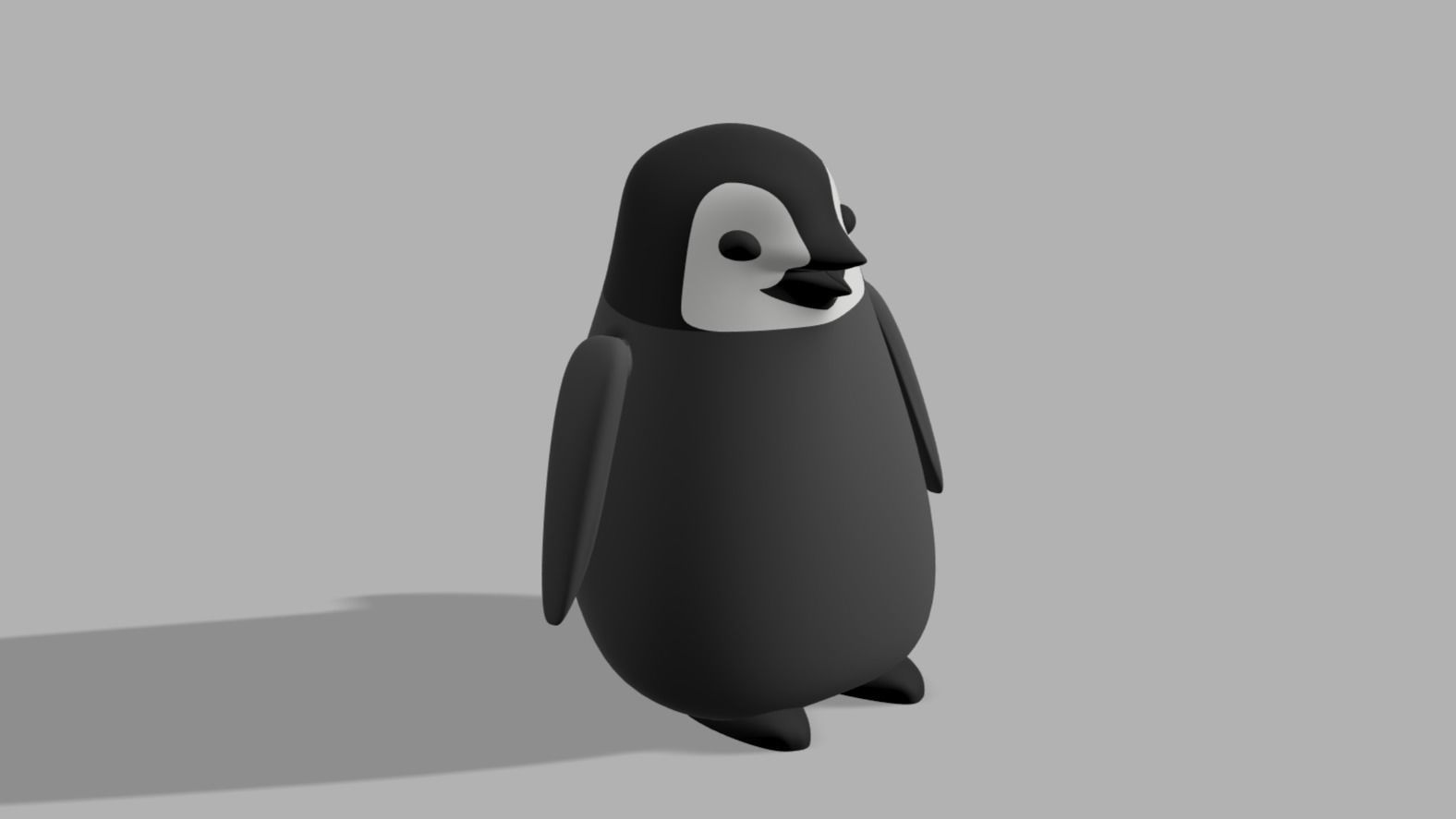 Adorable Baby Penguin With Moveable Flippers 3D print model_1