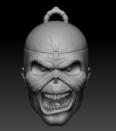 Eddie Iron Maiden Keychain 3D model