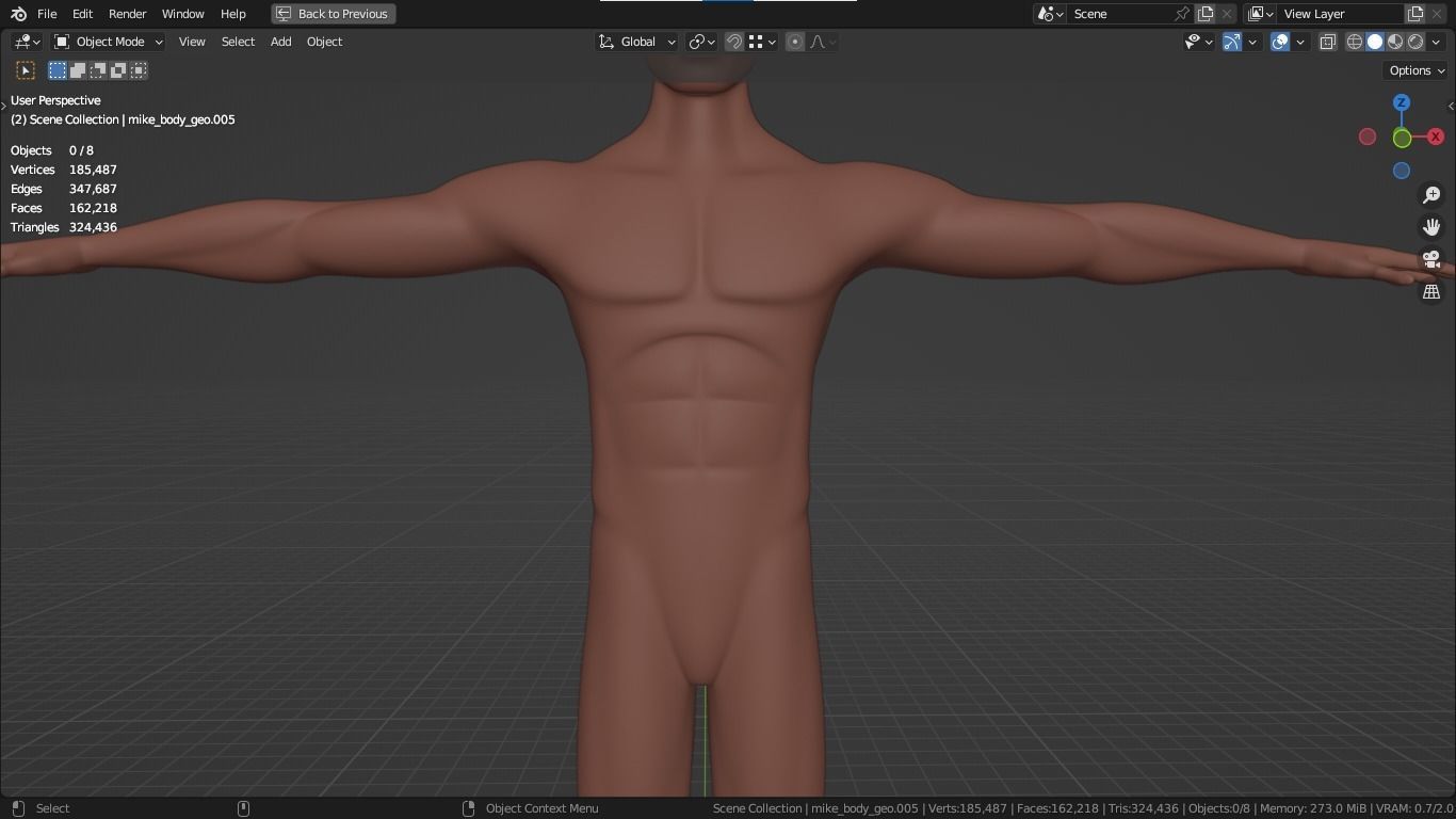Jacob cartoon male character with muscular body 3D model_39