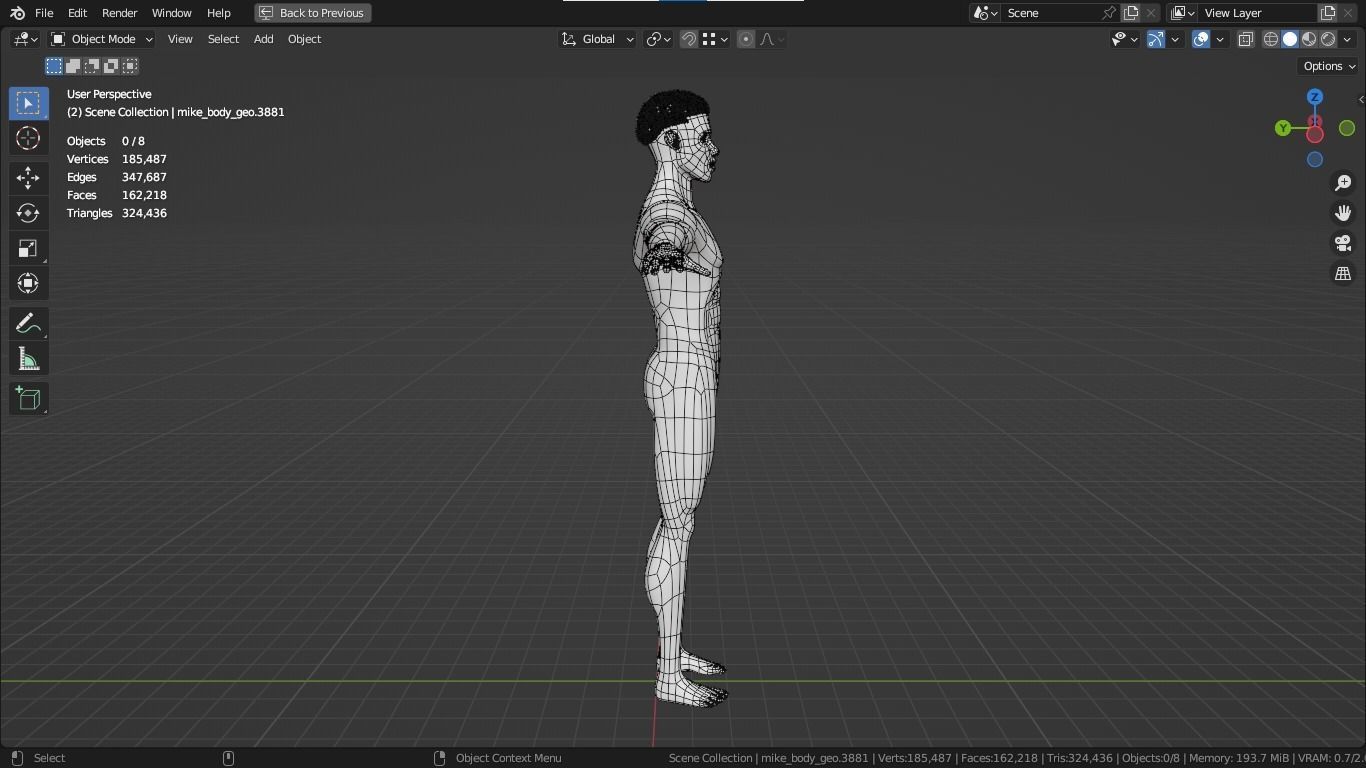 Jacob cartoon male character with muscular body 3D model_9
