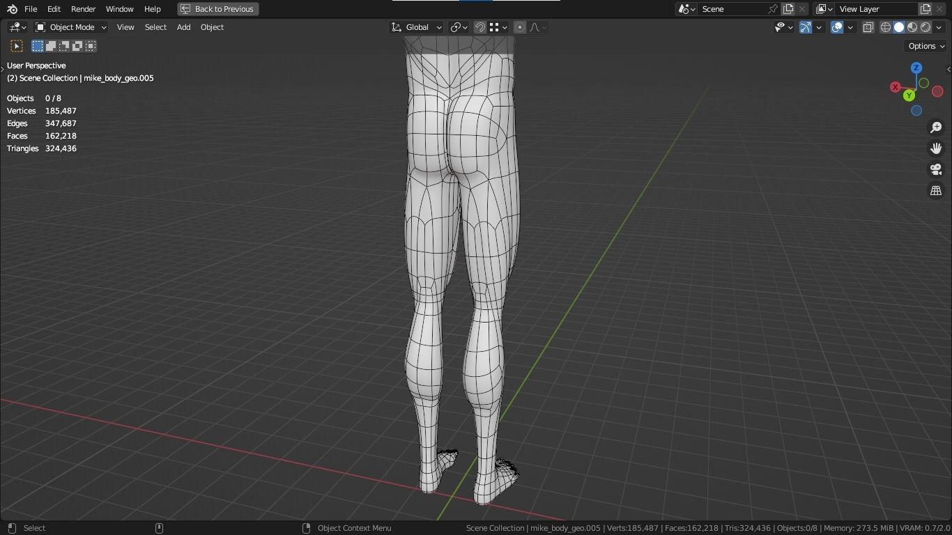 Jacob cartoon male character with muscular body 3D model_46