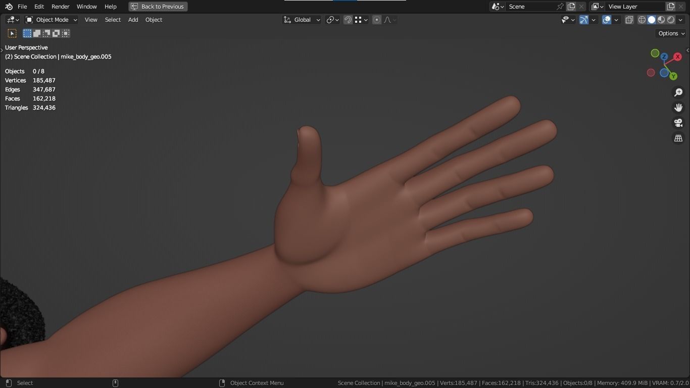 Jacob cartoon male character with muscular body 3D model_37