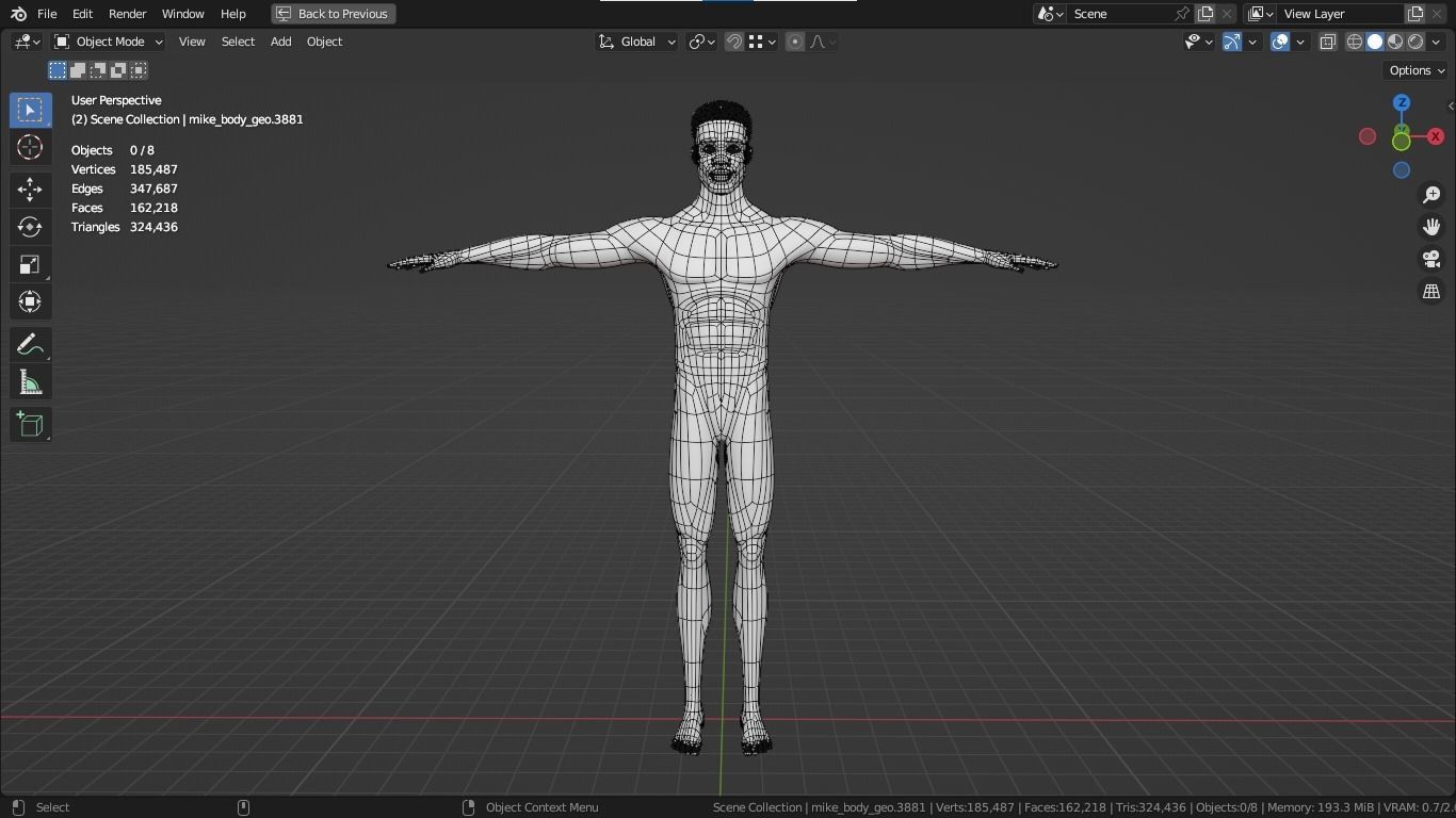Jacob cartoon male character with muscular body 3D model_3