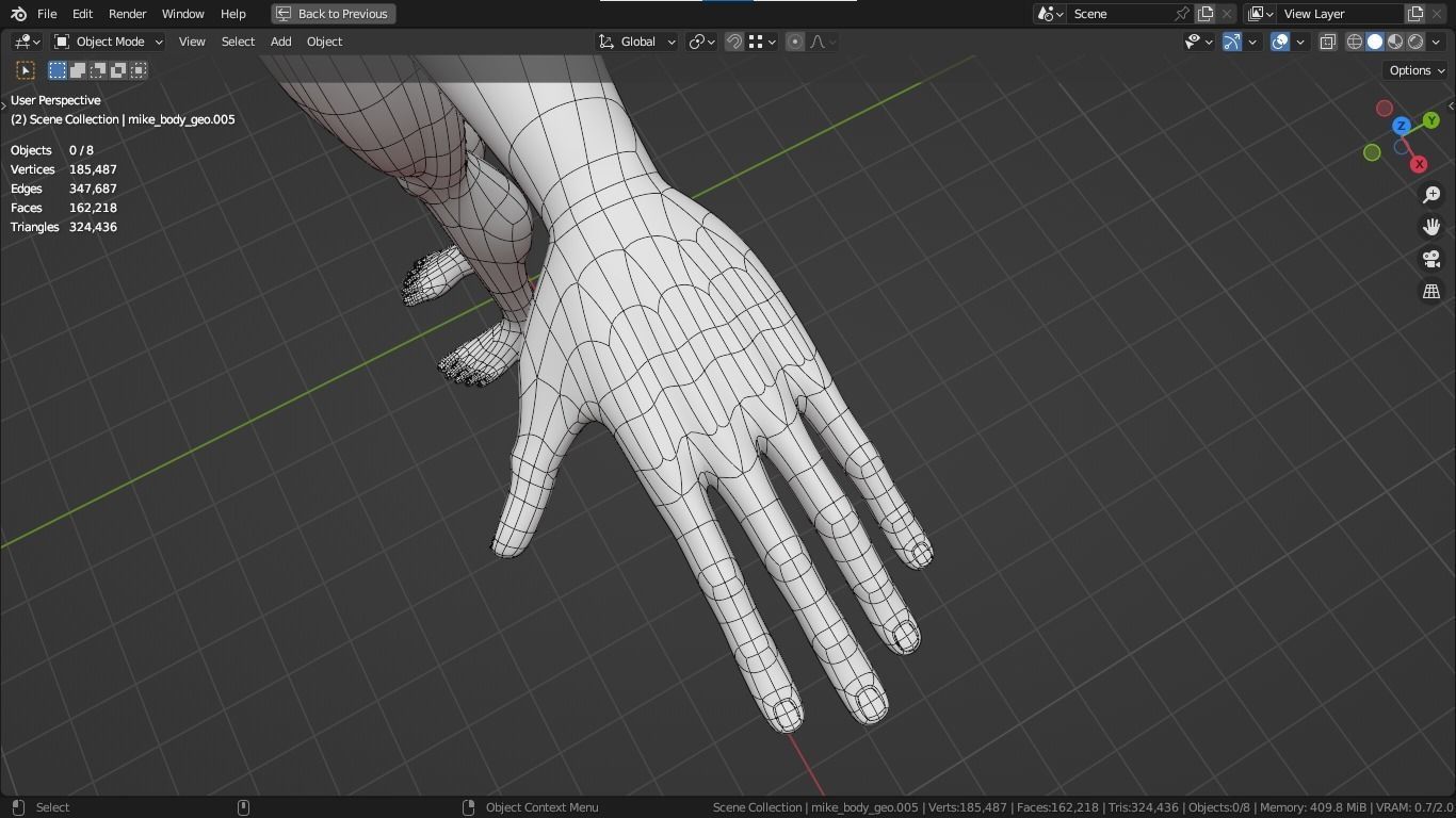 Jacob cartoon male character with muscular body 3D model_36