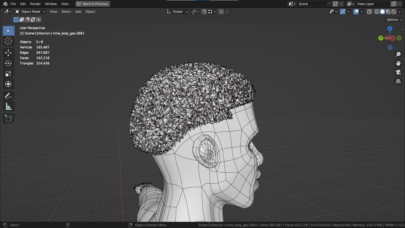 Jacob cartoon male character with muscular body 3D model_23