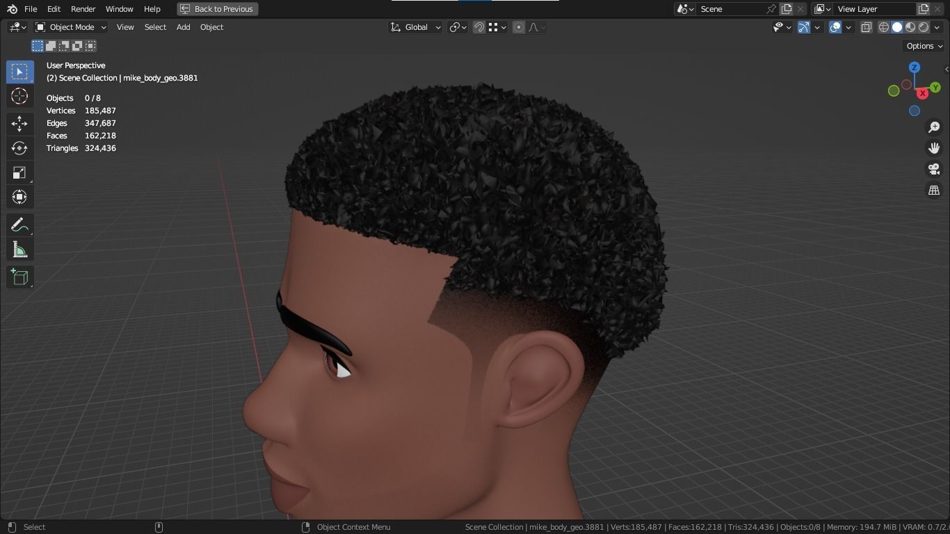 Jacob cartoon male character with muscular body 3D model_18