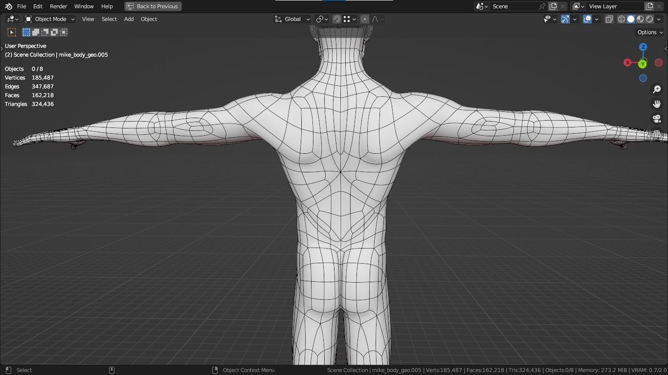 Jacob cartoon male character with muscular body 3D model_42