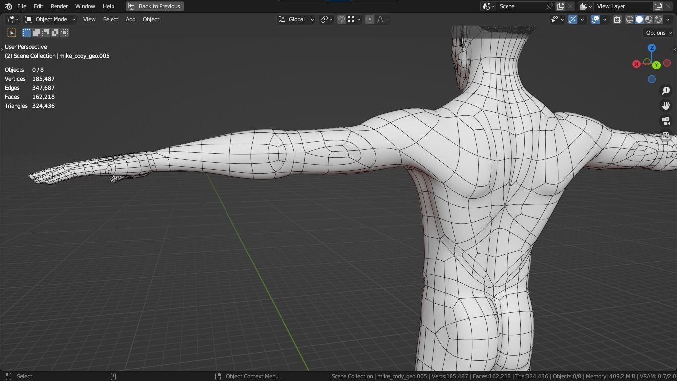 Jacob cartoon male character with muscular body 3D model_34