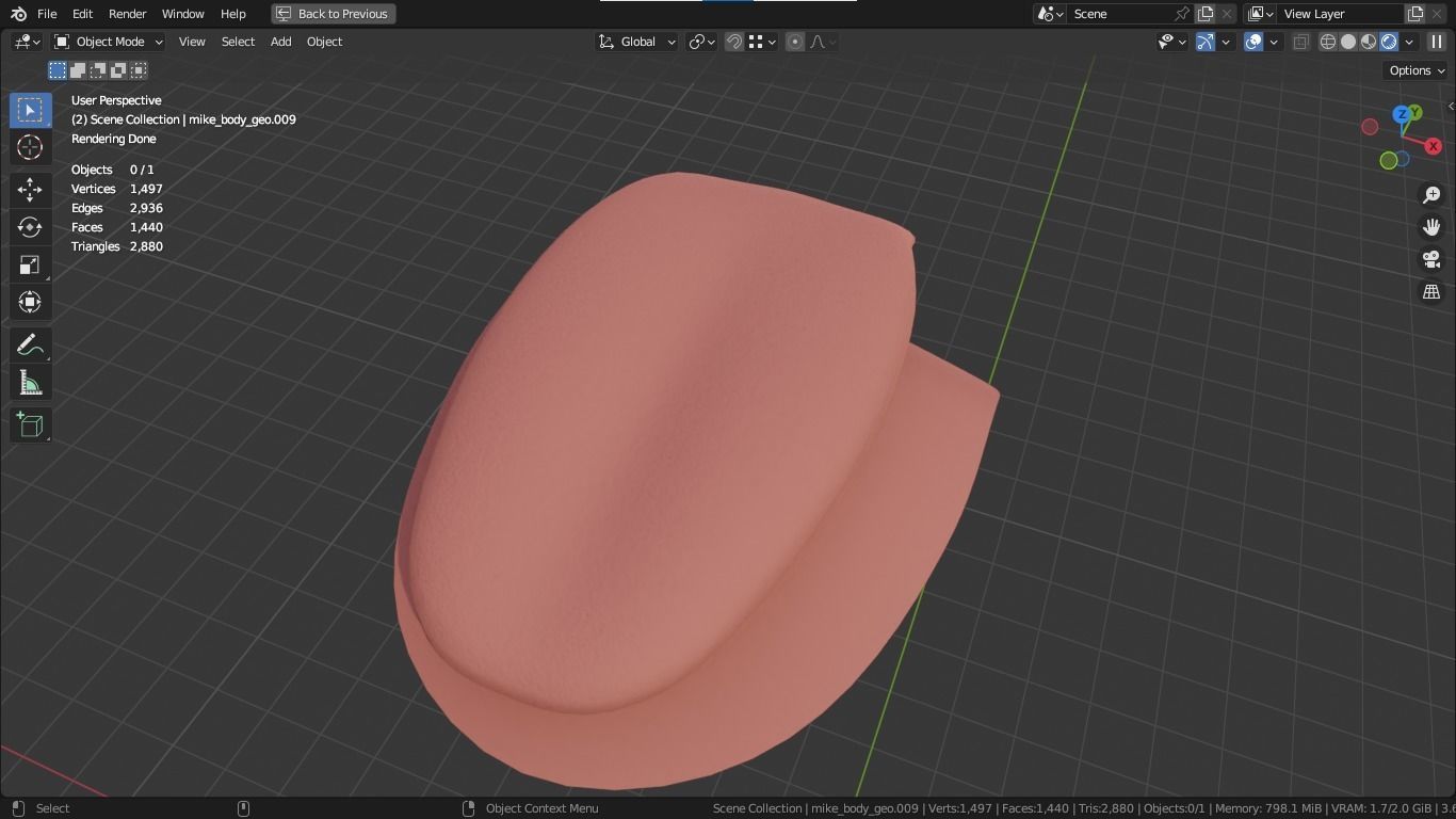 Jacob cartoon male character with muscular body 3D model_30