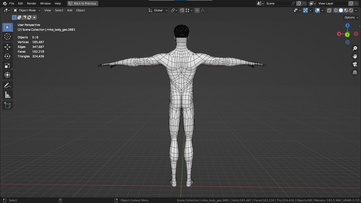 Jacob cartoon male character with muscular body 3D model_7