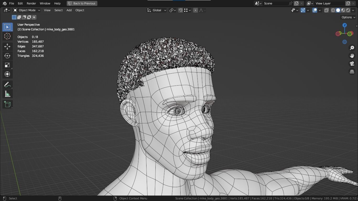 Jacob cartoon male character with muscular body 3D model_25