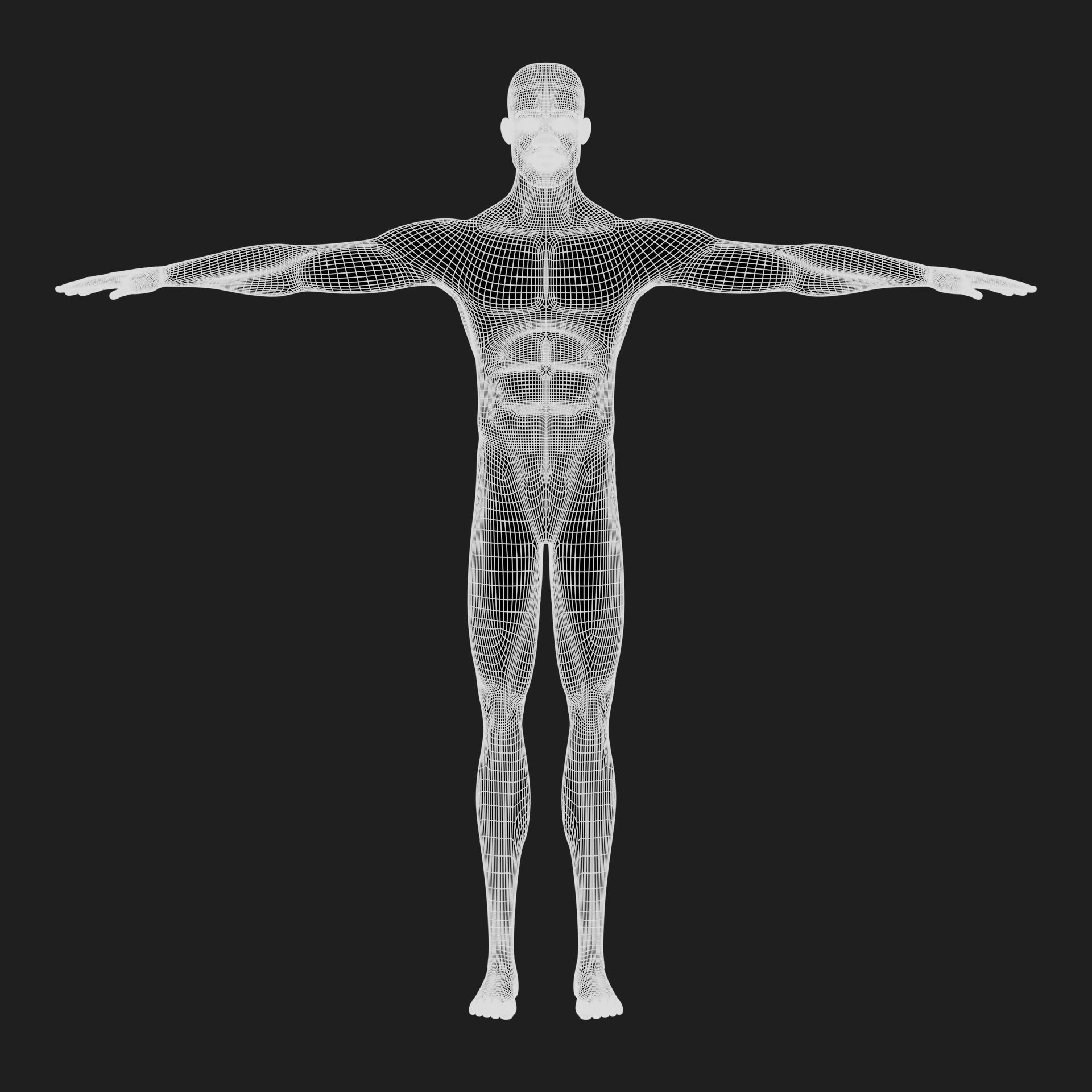 Jacob cartoon male character with muscular body 3D model_59