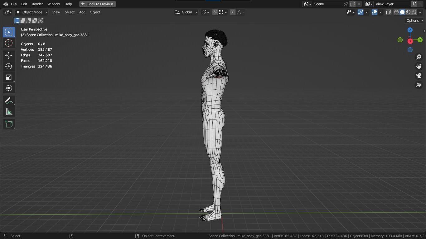 Jacob cartoon male character with muscular body 3D model_5