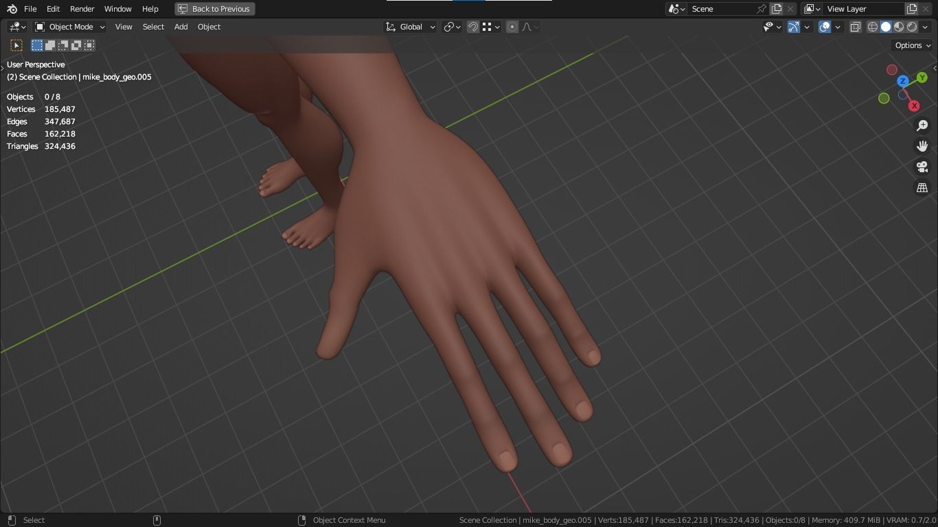 Jacob cartoon male character with muscular body 3D model_35