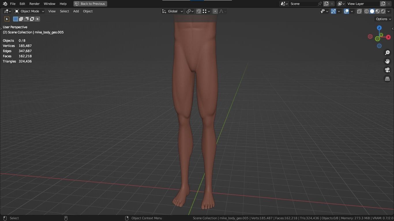 Jacob cartoon male character with muscular body 3D model_43