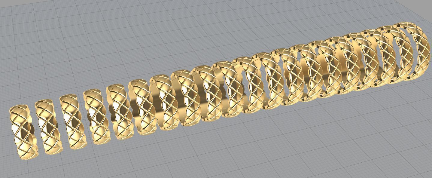 RINGS  3D print model_4