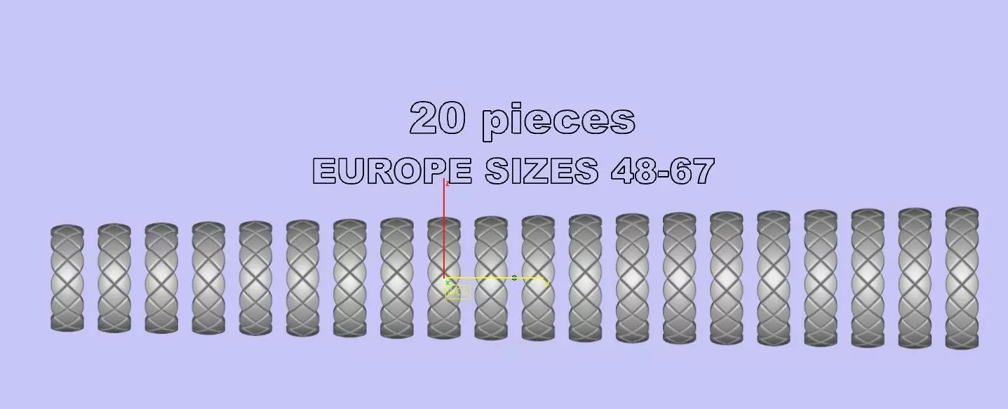 RINGS  3D print model_0