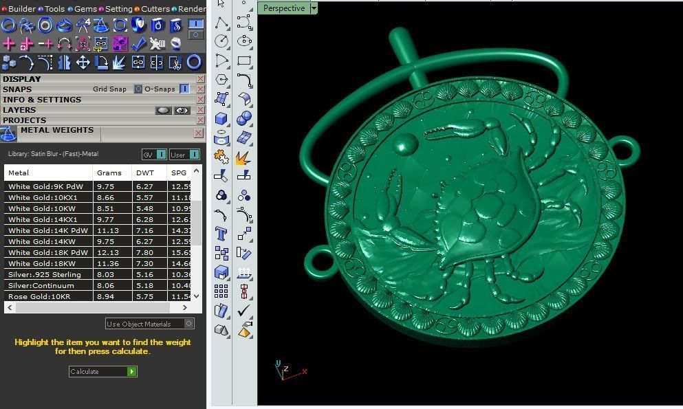 cancer pendant 3D print model_18