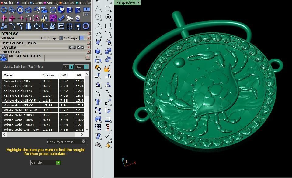 cancer pendant 3D print model_17