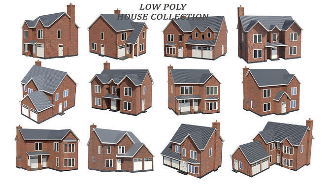 British House Model Collection 3D Model Pack 2