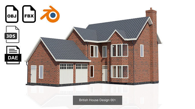 British House Model Collection 3D Model Pack 7