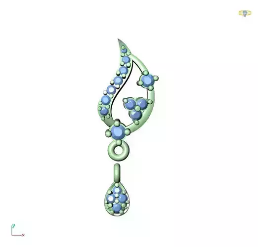 TAN-EARRING TAN-52 3D print model