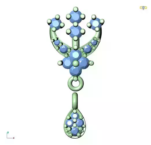 TAN-EARRING TAN-53 3D print model