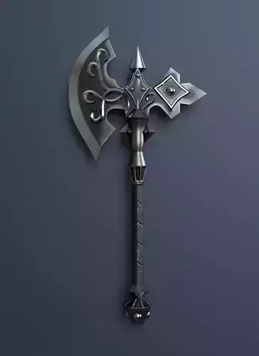 Simple ax in fantasy style 033