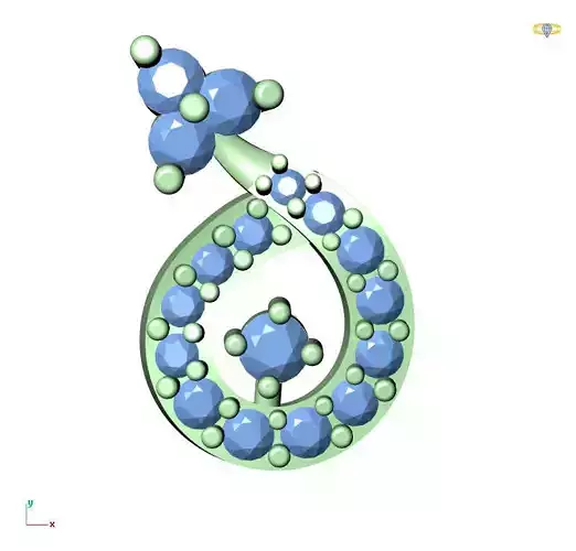 TAN-EARRING TAN-54 3D print model