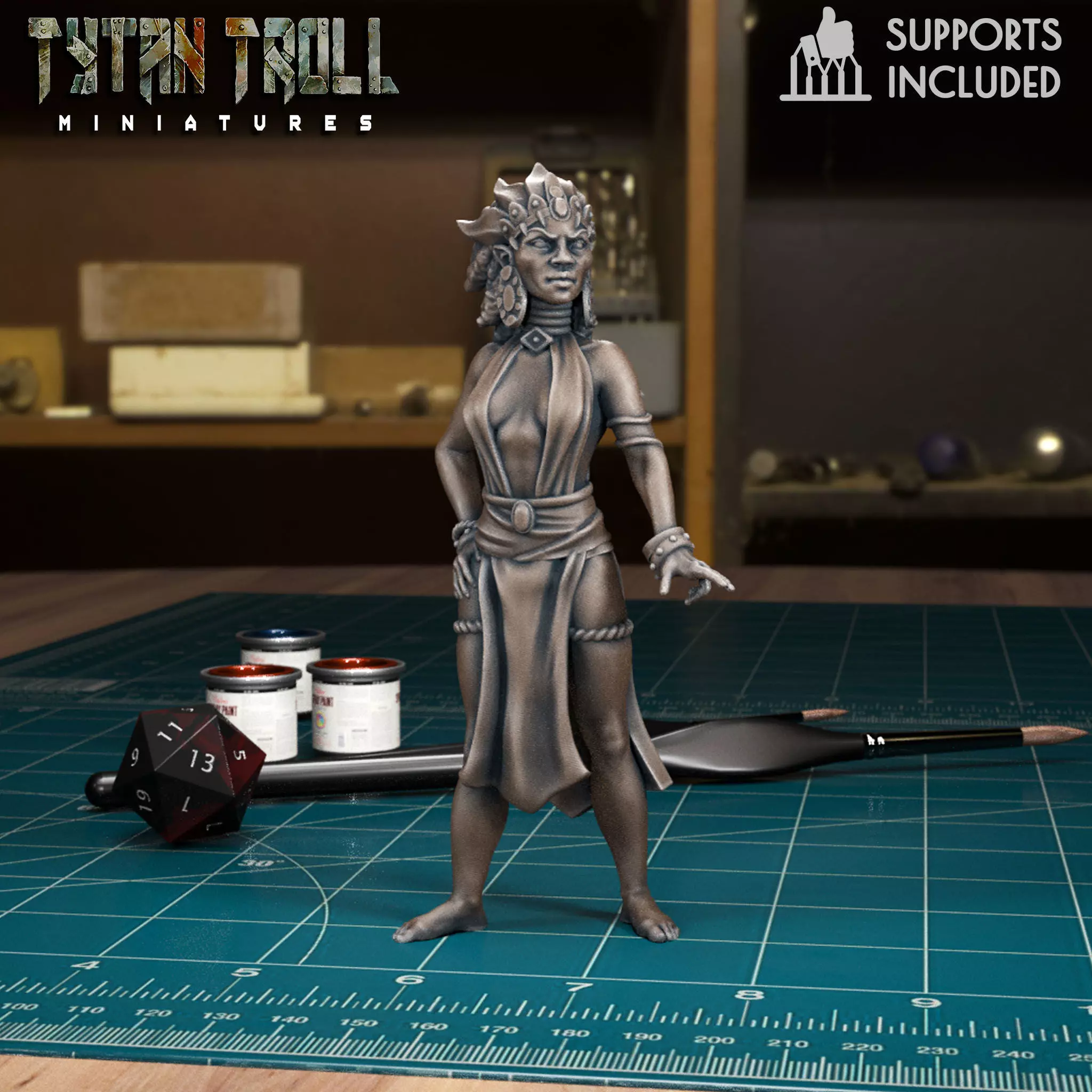 Curse of Strahd - Ludmilla - Pre-Supported 3D print model_0