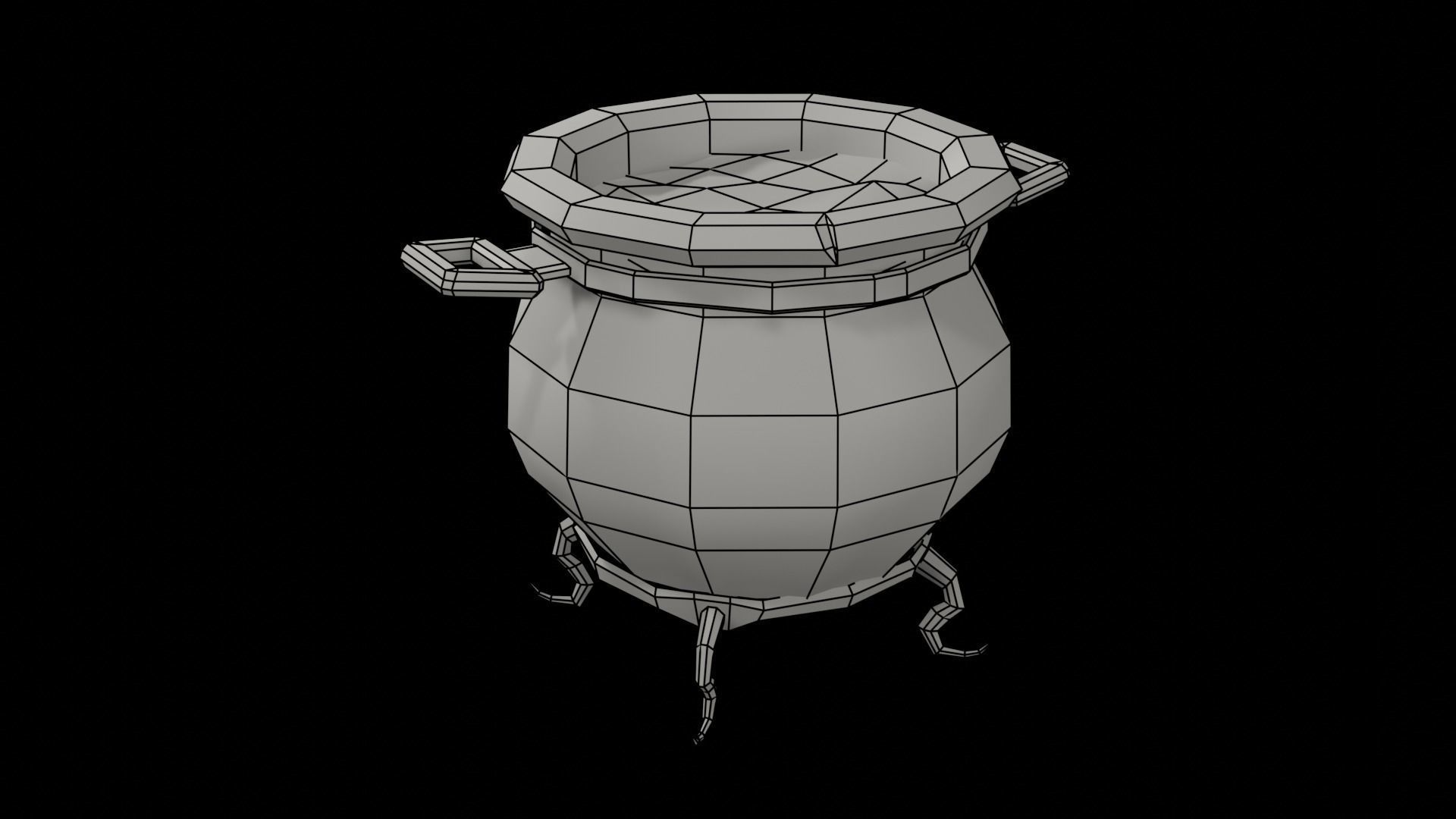 Lowpoly Stylized Witch Asset 3D model_15