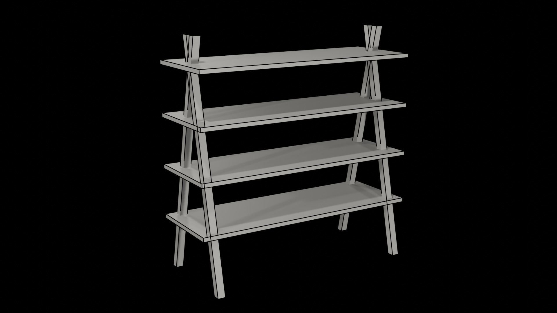 Lowpoly Stylized Witch Asset 3D model_7