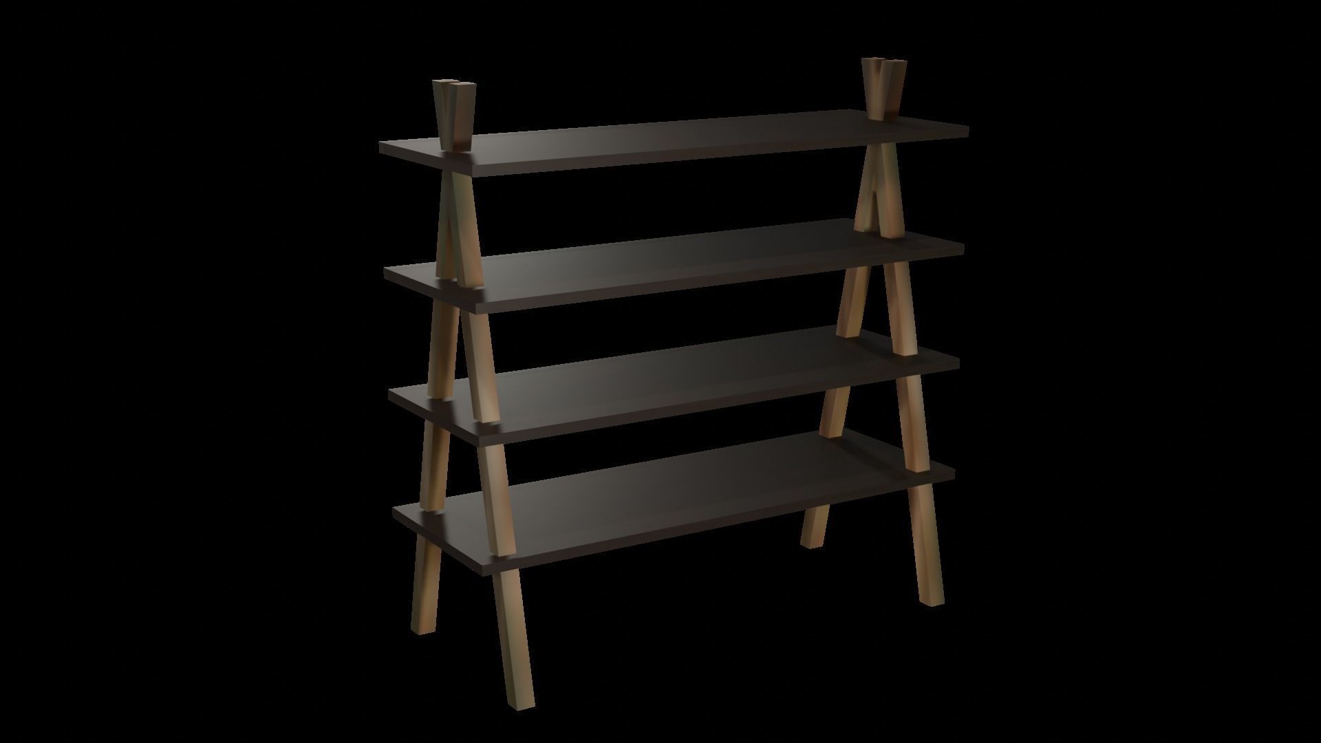 Lowpoly Stylized Witch Asset 3D model_6