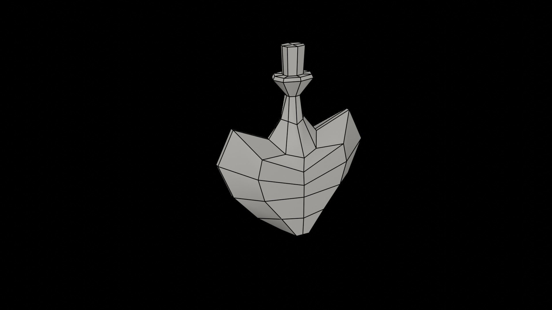 Lowpoly Stylized Witch Asset 3D model_35