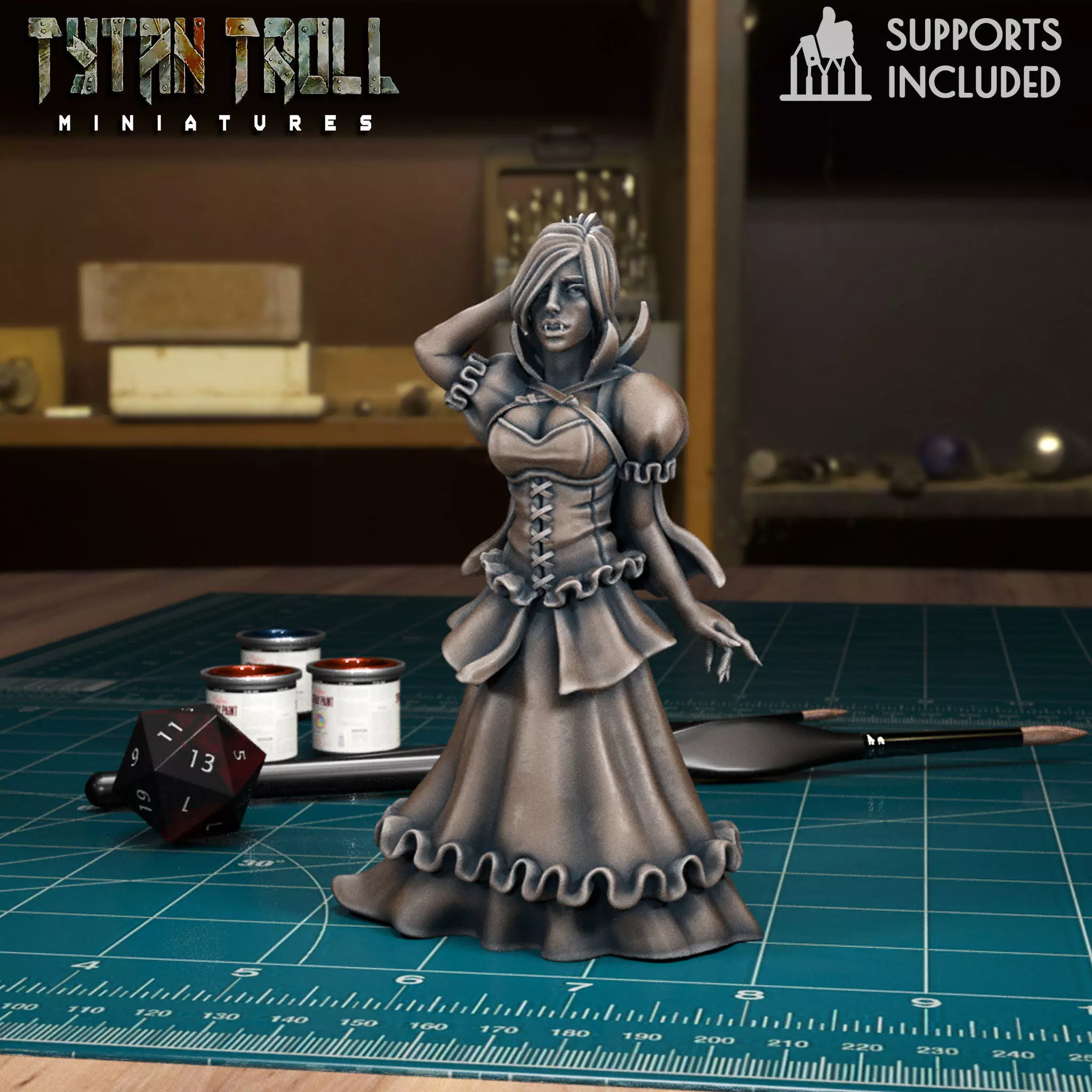 Curse of Strahd - Anastrasya - Pre-Supported 3D print model