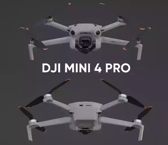 DJI Mini 4 Pro Drone 3D model