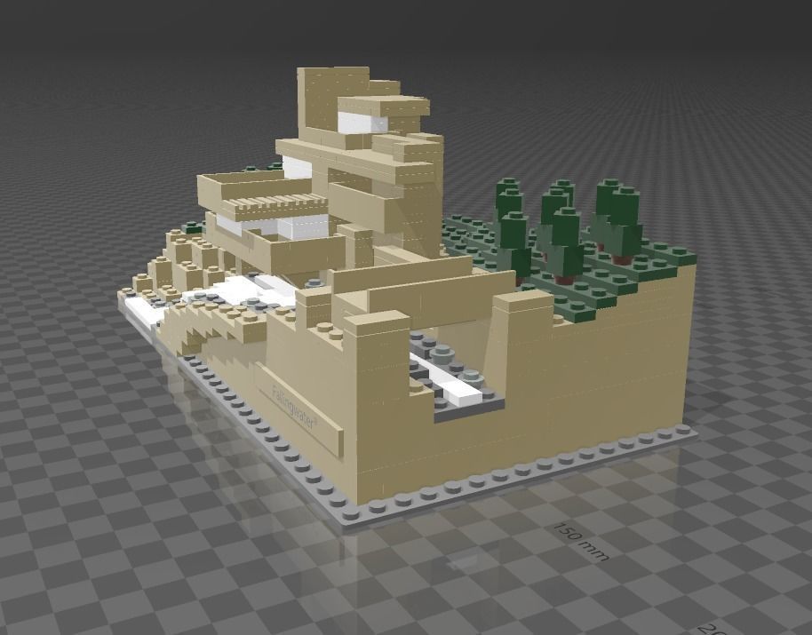 LEGO FALLINGWATER 21005 3D print model_6