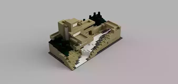 LEGO FALLINGWATER 21005 3D print model