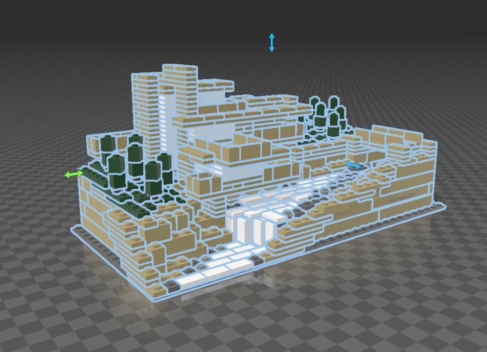 LEGO FALLINGWATER 21005 3D print model_3