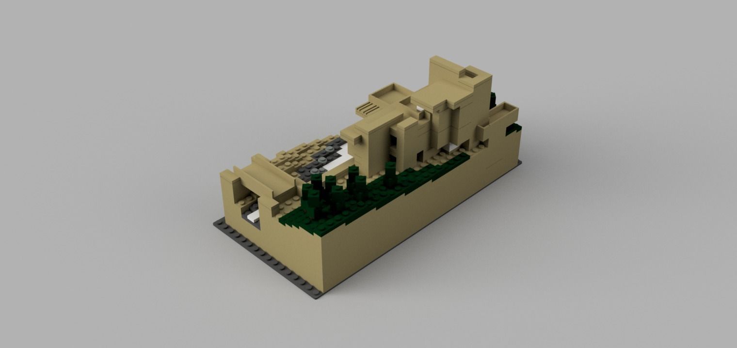 LEGO FALLINGWATER 21005 3D print model_2