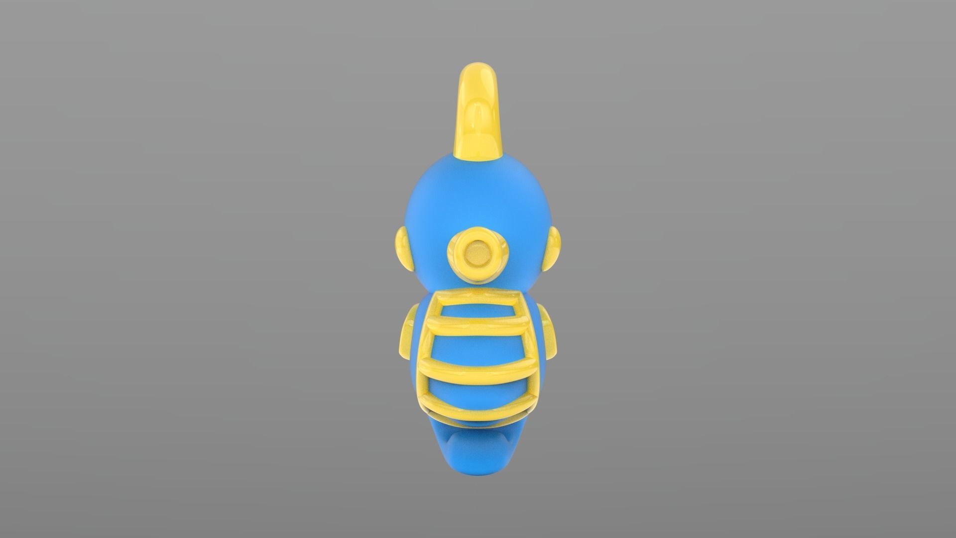 3D Printable Cute Seahorse 3D print model 3D print model_3