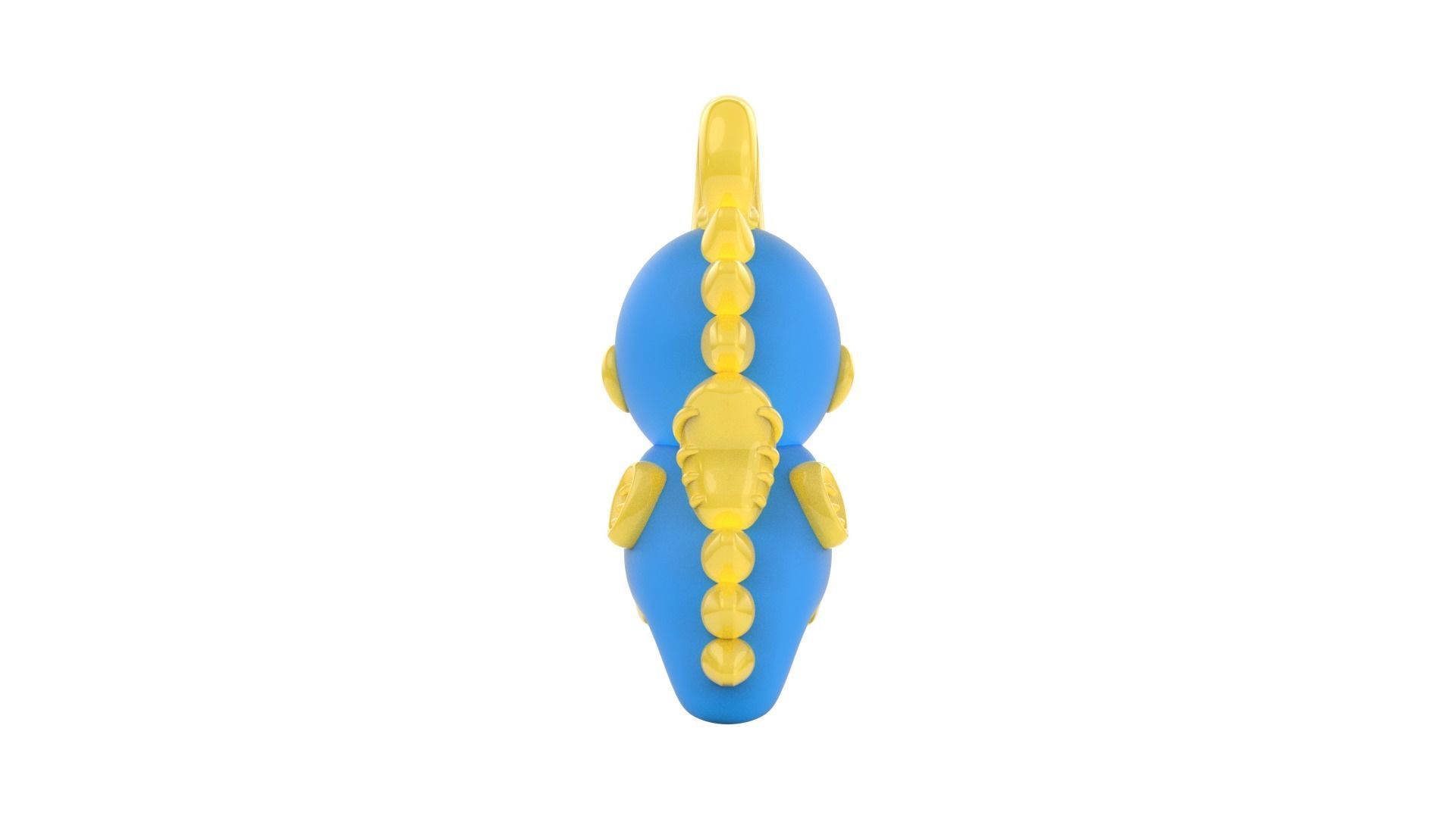 3D Printable Cute Seahorse 3D print model 3D print model_4