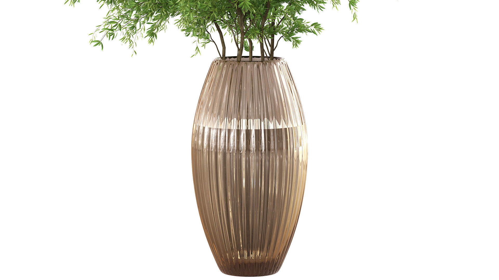 Bouquet - Green plant 01 3D model_3