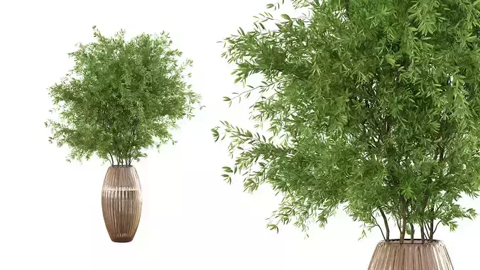 Bouquet - Green plant 01 3D model