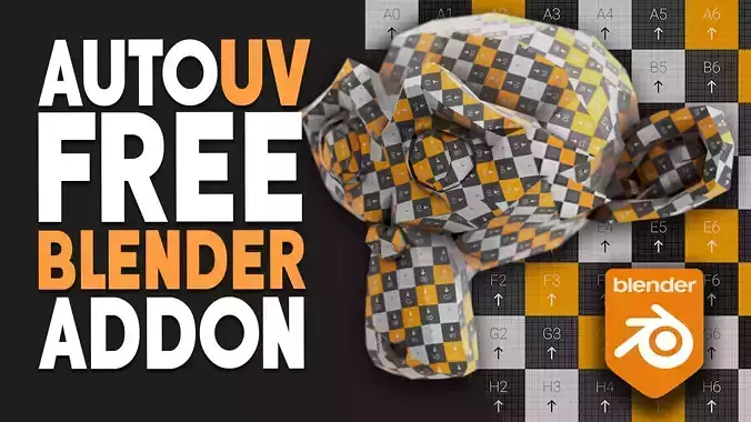 Free Blender Addon - AutoUV Generate Quick UV Maps Free 3D model