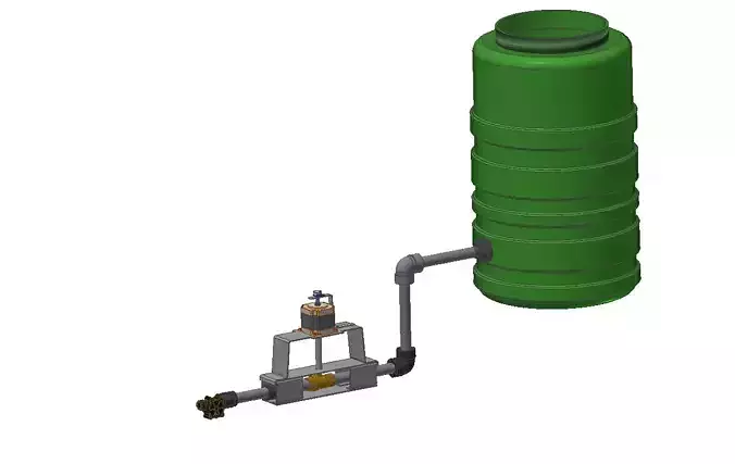 Sistema de medicion y control de caudal   3D model