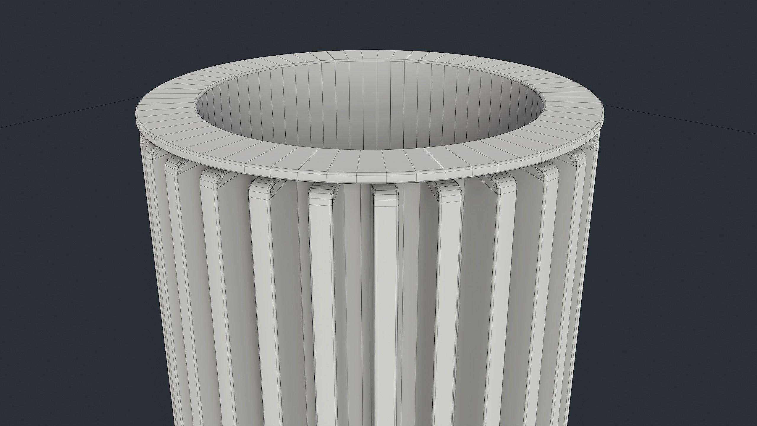 Street Trash Can 43 PBR Game Ready Low-poly 3D model_19
