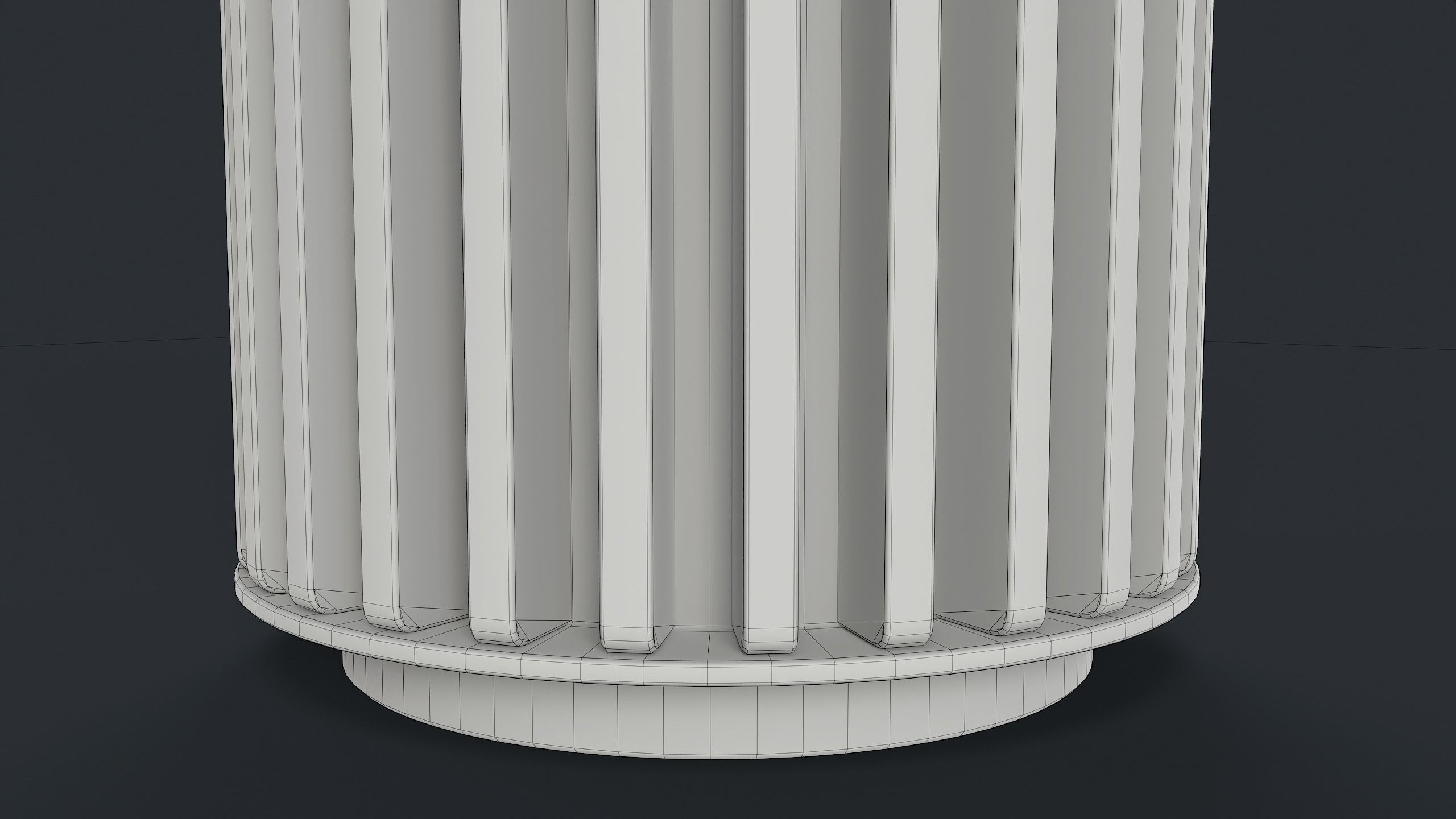 Street Trash Can 43 PBR Game Ready Low-poly 3D model_20